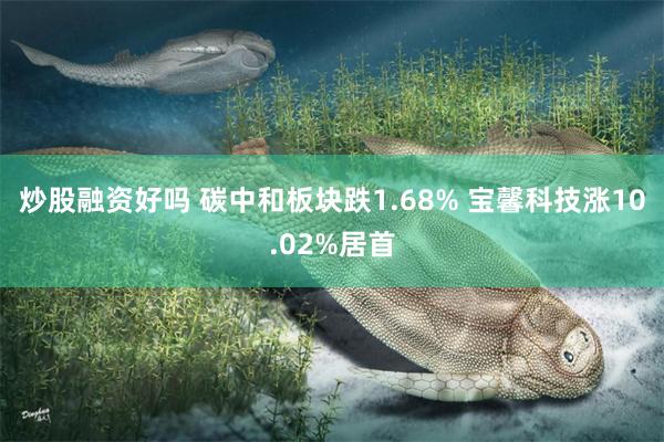 炒股融资好吗 碳中和板块跌1.68% 宝馨科技涨10.02%居首