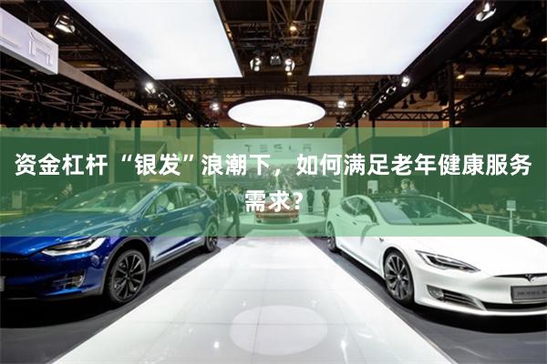 资金杠杆 “银发”浪潮下，如何满足老年健康服务需求？