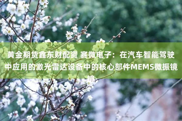 黄金期货鑫东财配资 赛微电子：在汽车智能驾驶中应用的激光雷达设备中的核心部件MEMS微振镜