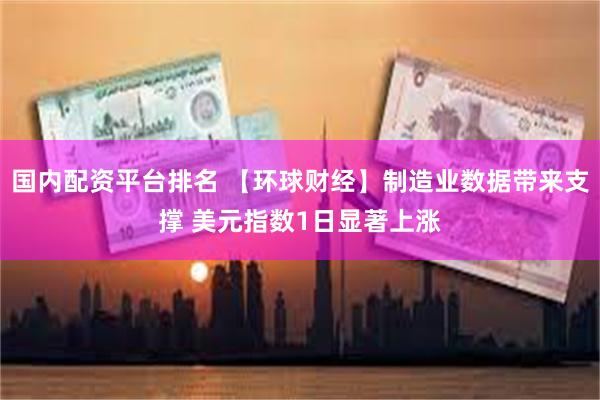 国内配资平台排名 【环球财经】制造业数据带来支撑 美元指数1日显著上涨